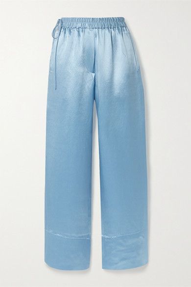Smoke Blue Stretch Charmeuse Fabric main image 0
